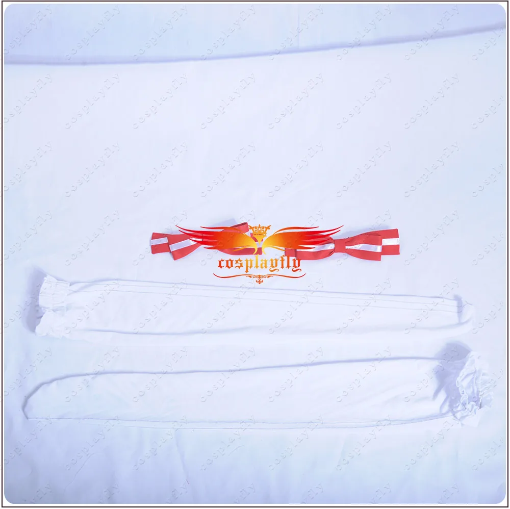 x_01Game LoveLive!Sunshine!! Aqours Bremen Band Kurosawa Dia Cosplay Costume Women Short Sleeve Dress Apron Red Skirt Socks Hairpin (7)