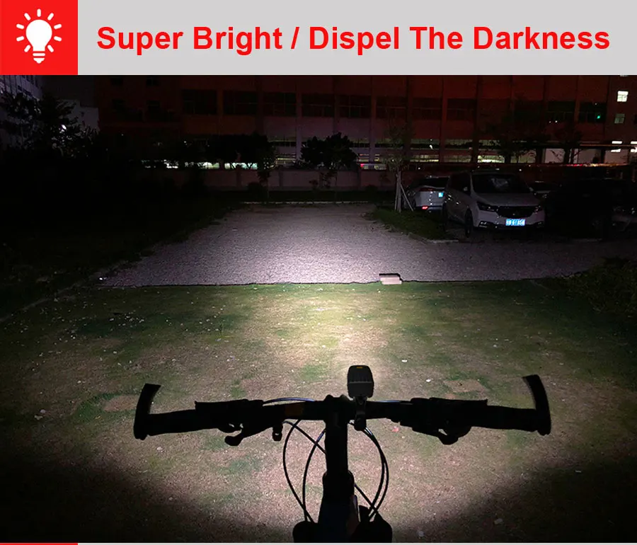 Perfect NEWBOLER 3 LED Bike Light Front L2 USB Rechargeable 18650 Battery Holder 360 With Rear Light Set Mountain Bike Head Light Mount 7