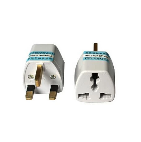 2X Universal Travel Adapter AU US EU to UK 3 Pin AC Power Plug Adaptor Connector