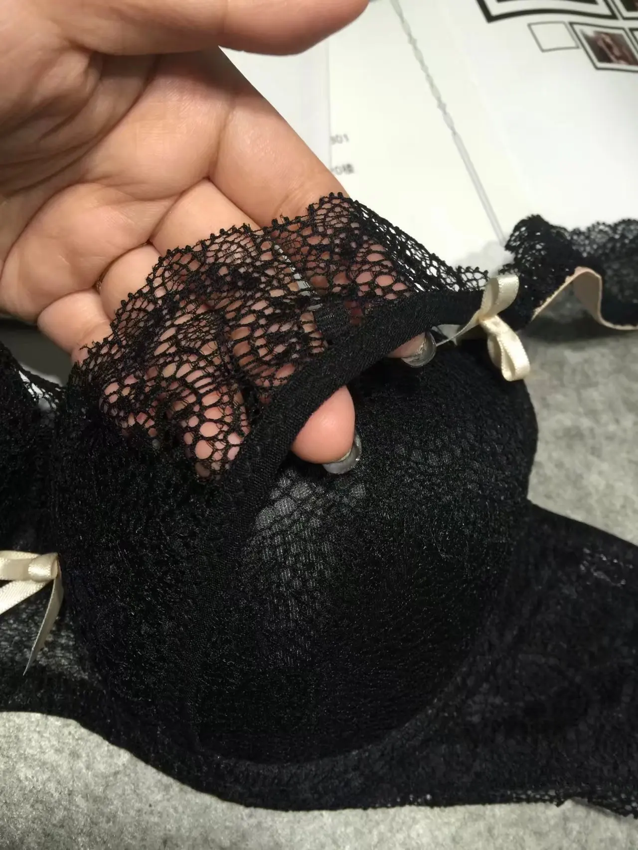 Lace Thread Empty Embroidery Women Bra Set Sexy Lingerie Push Up Padded Cotton braWomen Underwear Set