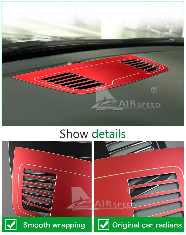 Airspeed Aluminum Alloy for BMW E90 Accessories for BMW E90 Sticker for BMW E90 Interior Trim Car AC Outlet Vents Frame Stickers (11)
