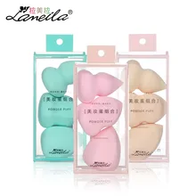 3 шт./компл. Lameila Губка из бутылочной тыквы зеленый розовый цвет капли воды яйцо форма больше в воде принадлежности для макияжа пудра для лица слоеное LM063