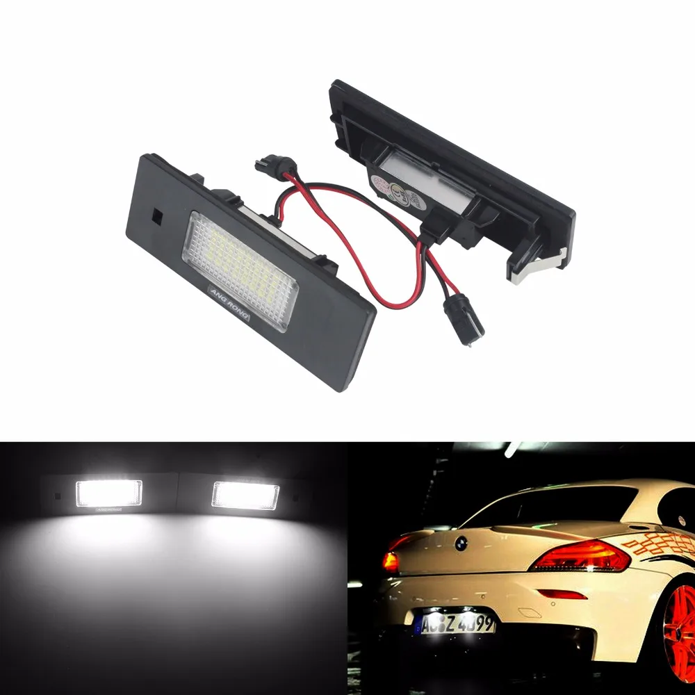 ANGRONG 2x светильник Ной знак свет без ошибок для BMW 1 6 Z серии E81 E87 E63 E64 E85 E89(CA245)|number plate