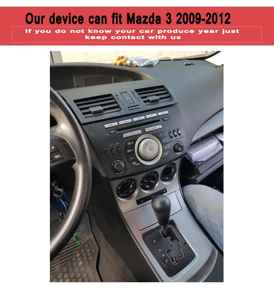 Top Android 9.0 HD Car DVD Player GPS Navigation for MAZDA 3 2010-2012 Radio Bluetooth WIFI 3/4G Rear Camera System Car Radio Player 11