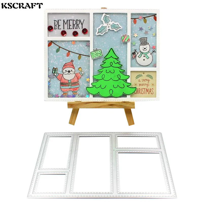 

KSCRAFT New Frame Metal Cutting Dies Stencils for DIY Scrapbooking/photo album Decorative Embossing DIY Paper Cards
