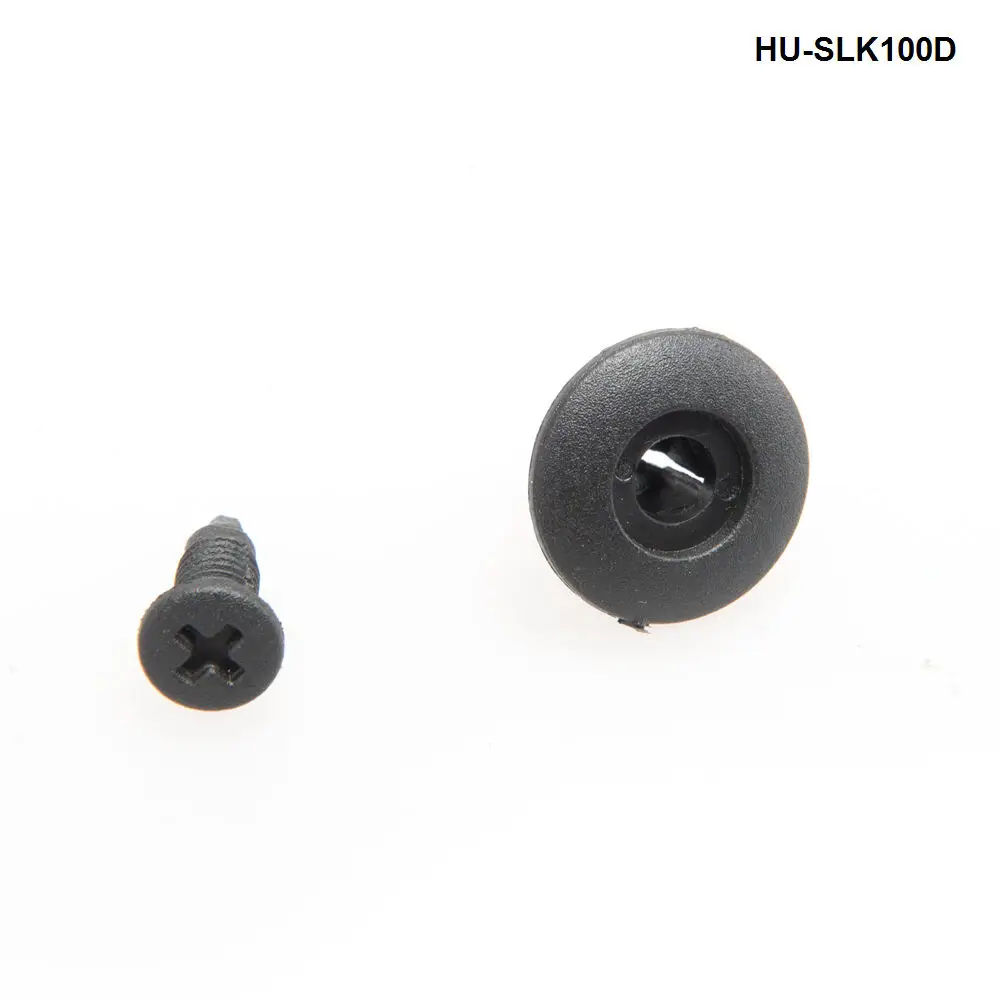 100 Pcs 8mm Hole Beige White Plastic Rivets Fasteners for Car Bumper Fender