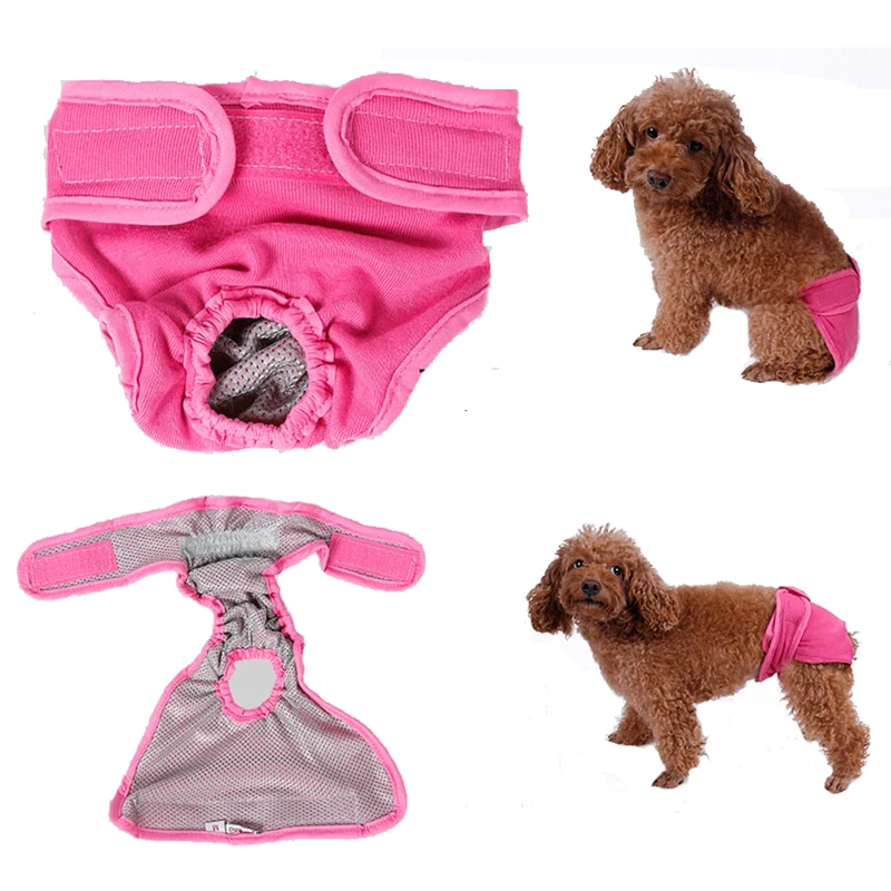 Женские подгузники для собак, гигиенические, моющиеся, для щенков, физиологические, для домашних животных, для собак, короткие штаны, предотвращают притеснение, трусики для собак, для течки