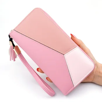 

Tassel Wallet Women's Pu Leather Purse For Women Clutch Girl Wallets Long Leather Zipper Wallet Ms Business Money Bag