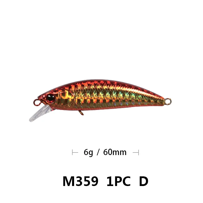 OTTESEN рыболовные приманки плавающий маленький гольян Isca искусственная пластиковая жесткая приманка Япония мини приманка M359 - Цвет: M359D