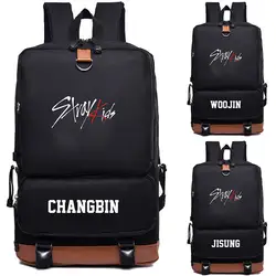 StrayKids рюкзак KPOP сумка для ноутбука сумки Mochila нейлон путешествия Back Pack Мода школьный портфель с анимэ B046