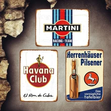 Martini Bar Signs And Get Free Shipping On Aliexpress Havana Plaque Vintage Metal Plates Bar Cafe Pub Kitchen Decorative Signs Martini Wall Stickers Poster
