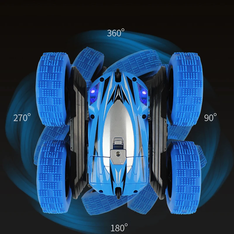 RC автомобиль 2 4G 4CH трюк дрейф деформации багги Рок Гусеничный ролл 360 градусов