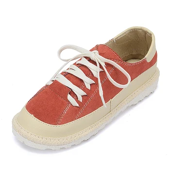 

2018 new canvas shoes retro casual shoes ladies flat shoes.