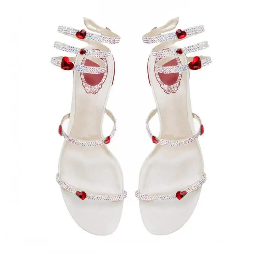 El Diamantes blanco Negro Para Nuevo Imitación De Amor 2019 Verano Sandalias vwwx6