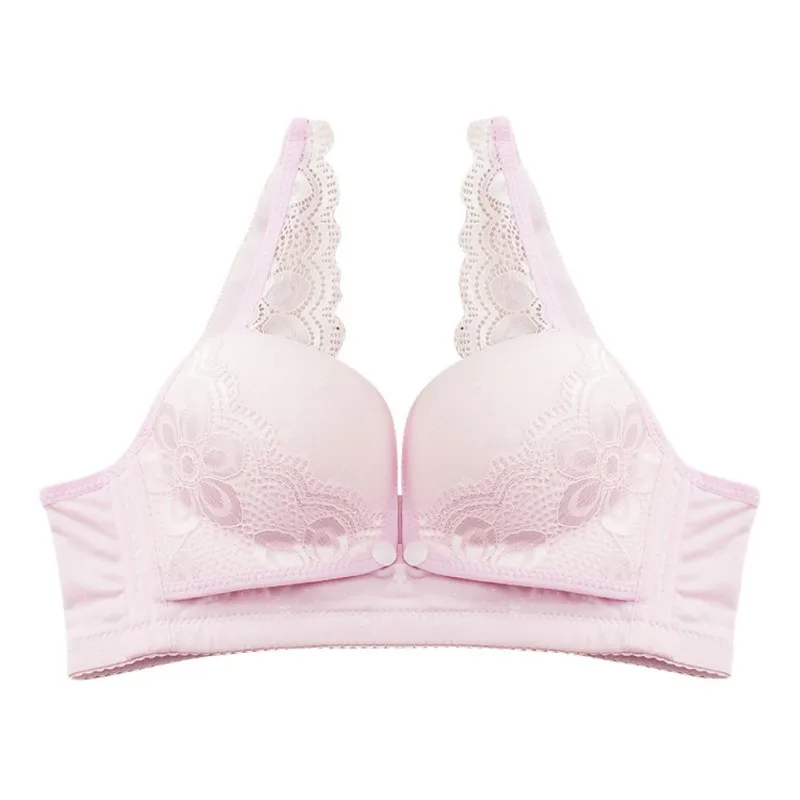 Open Front Widen Lace Bra for Pregnant Nursing Cotton Pregnancy Women
