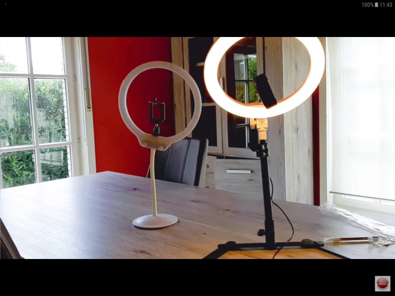 Светодиодный кольцевой светильник для селфи для студийной фотосъемки с затемнением заполняющий кольцевой светильник со штативом для смартфона с накладным кронштейном CD50 T03 Y2