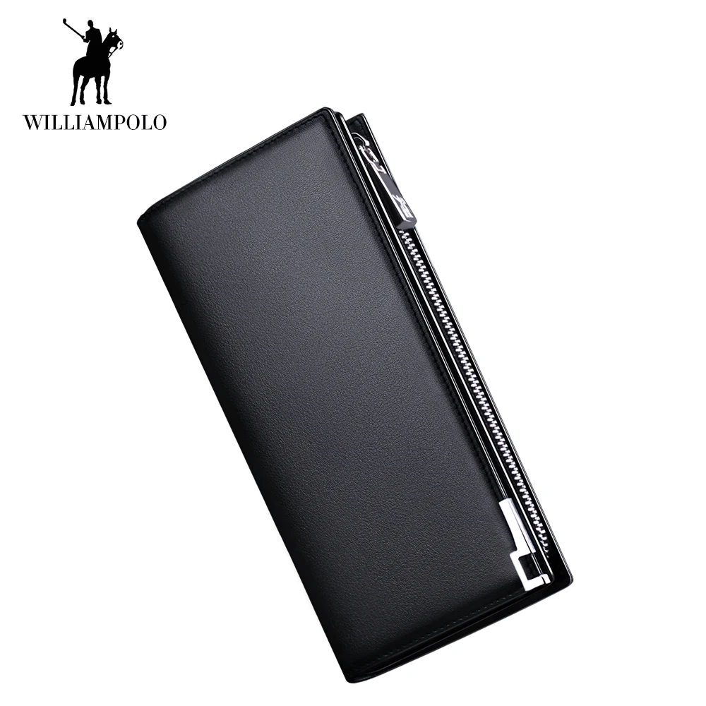 WilliamPOLO Men Wallet Long Clutch Credit Card Holder Genuine Leather Phone Purse Accordion Multi Card Case Zipper Pocket Bag 25 WilliamPOLO Men Wallet Long Clutch Credit Card Holder Genuine Leather Phone Purse Accordion Multi Card Case Zipper Pocket Bag 25