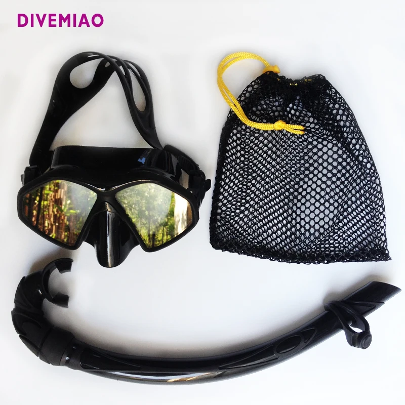 DIVEMIAO Набор масок для дайвинга с сетчатой сумкой силиконовая маска для подводного плавания и подводного плавания оборудование для подводного спорта
