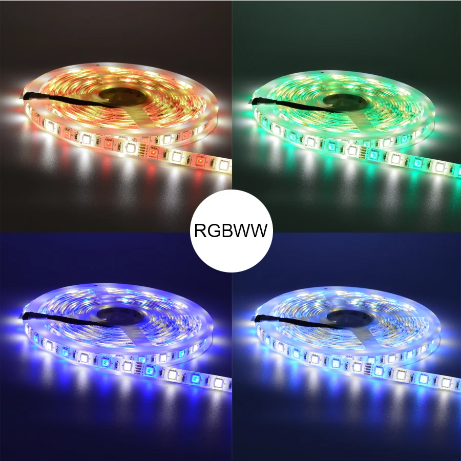 DC12V 5050 RGBW/RGBWW светодиодный светильник водонепроницаемый гибкий ленточный SMD + RF