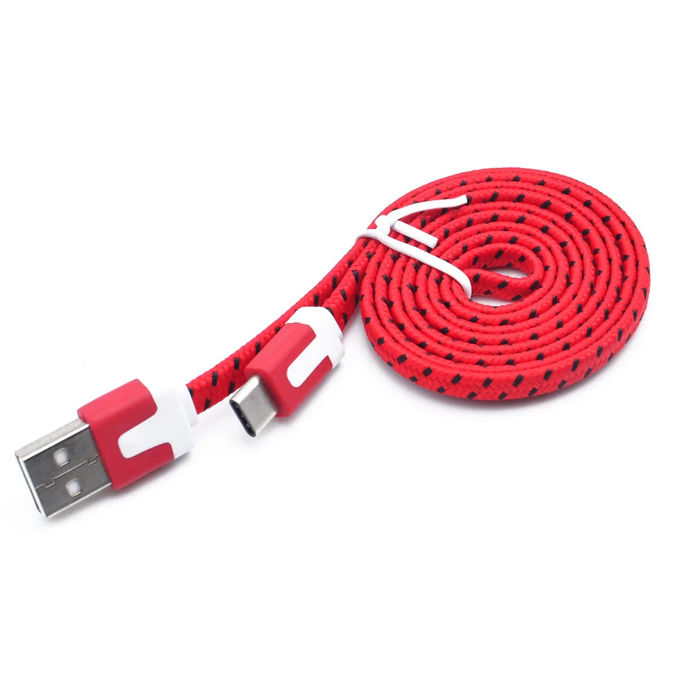 

Genuine Nylon Braided USB 3.1 Type-C Data Sync Charger Charging Cable 1M USB Type C Cable for USB-C Mobile Phone Fast Charging