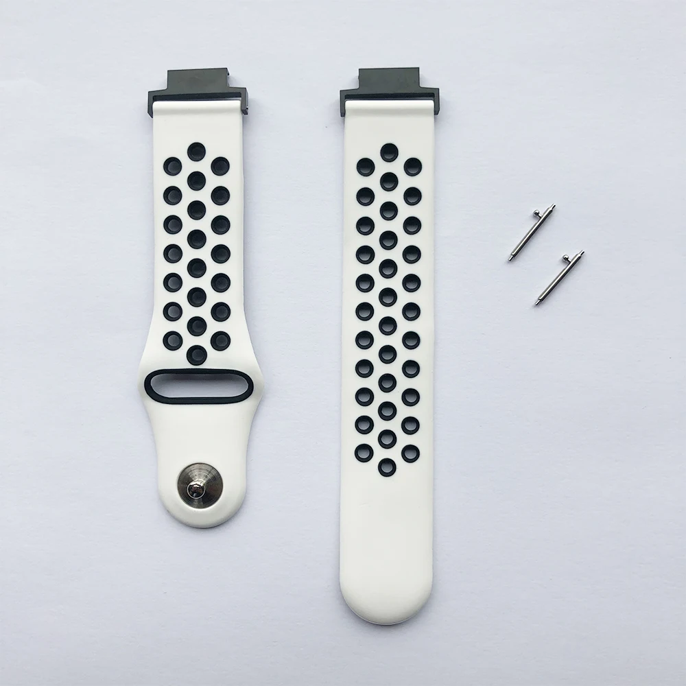 Силиконовый мягкий ремешок на запястье для Xiaomi Amazfit Verge Band, умные часы, аксессуары для Huami Amazfit Verge 3, спортивный ремешок, браслет - Цвет: White black