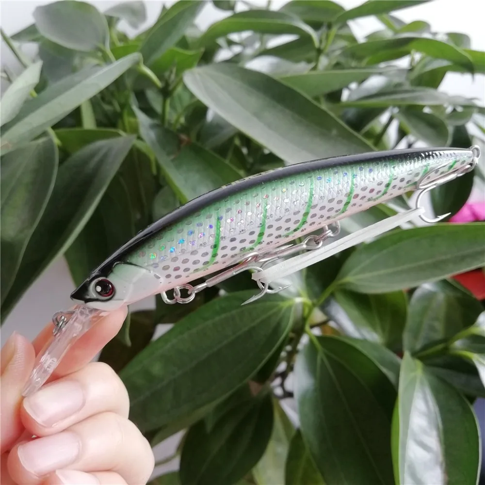 Iscas de Pesca Noeby Naufrágio Minnow 110mm 36g Nova Isca Manivela Baixo Pesca Wobblers 8 Pçs 13 Cheap Iscas artificiais