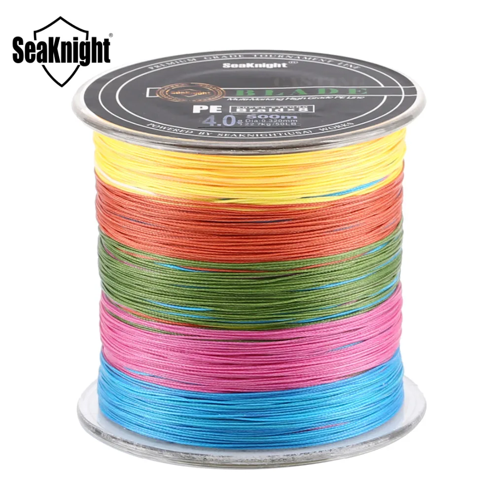 SeaKnight 500M Multi color 10 Meters/Color Super PE Braided Fishing