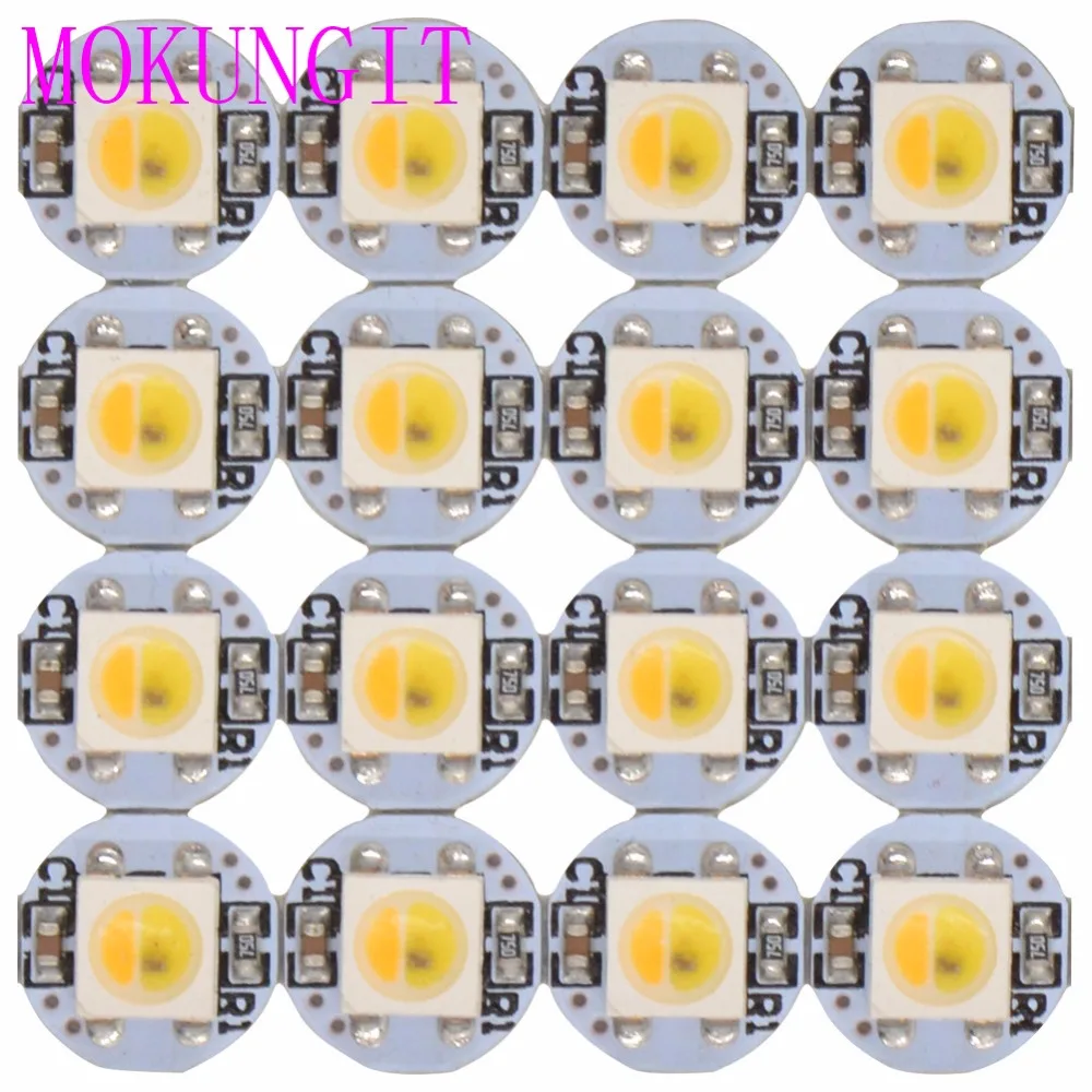 100 шт. DC5V SK6812 WS2812B 5050 SMD белый PCB адресуемый цифровой радиатор предварительно RGB/RGBWW/RGBCW/WWA полноцветный светодиодный чип пикселей