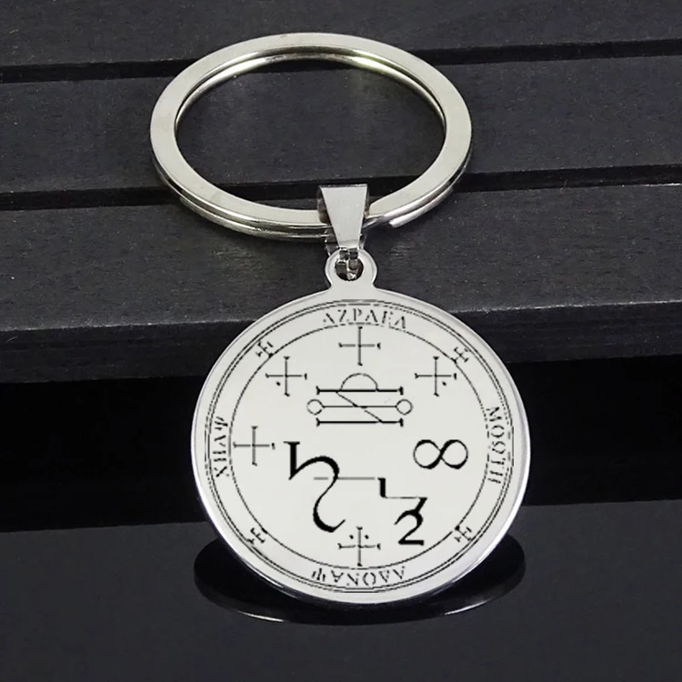 

High Quality Stainless Steel Unisex Jewelry Vintage Angel Gothic Power Keychain Men Portugal Gift for Women YP6720