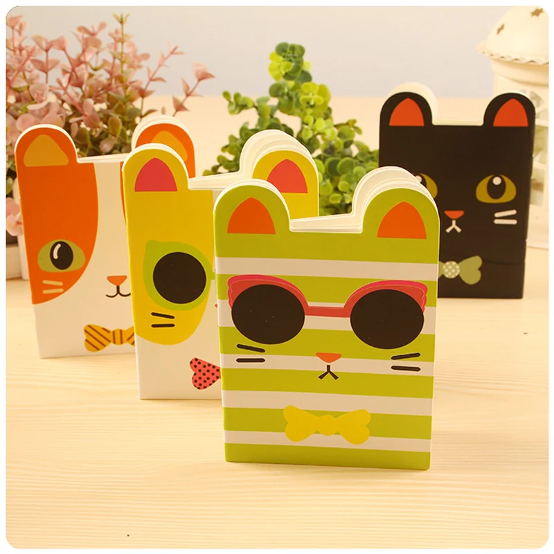 

4pcs/lot 12 * 8.5cm Cool Meng Small Animal Note Small Book Portable Mini Mind Creative Palm Sketches Book Cute Schedule Book