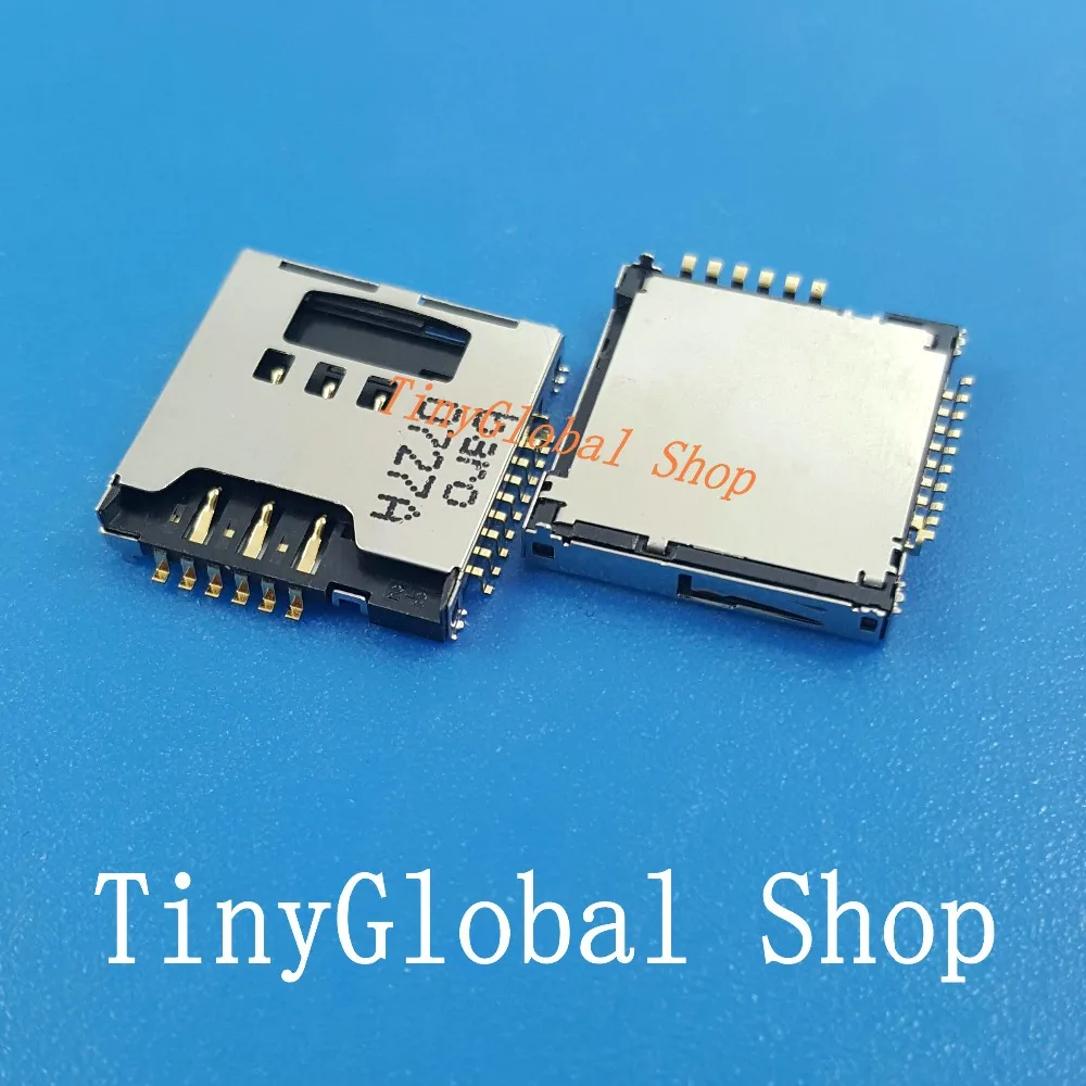 2 шт./лот XGE Новые sim card reader гнездо щелевое разъёма Замена для samsung W589 F488E M628 B3210 |