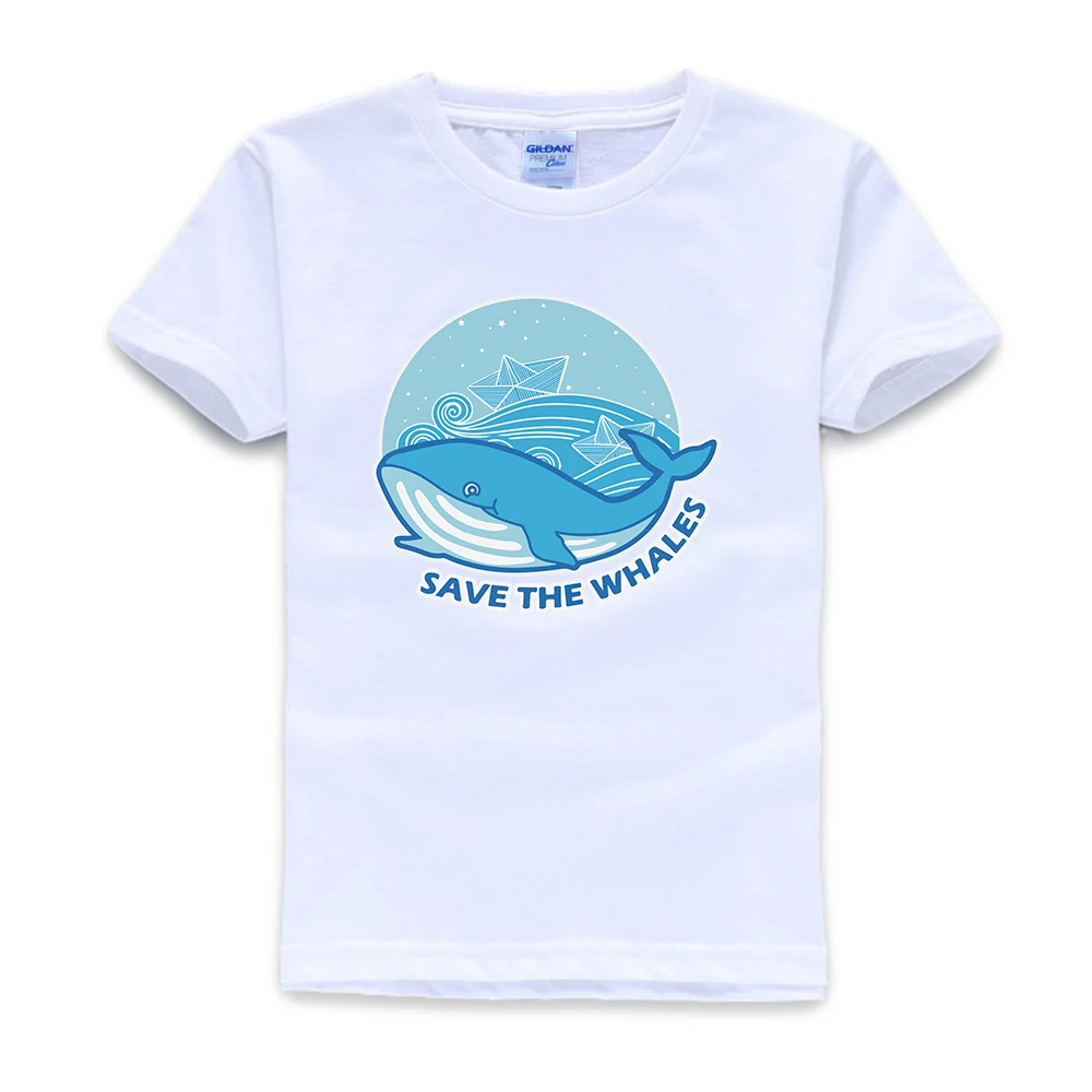 Детская футболка с Китом футболка с надписью «I Save The s» для мальчиков и девочек, классная футболка для маленького ребёнка, графический подарок