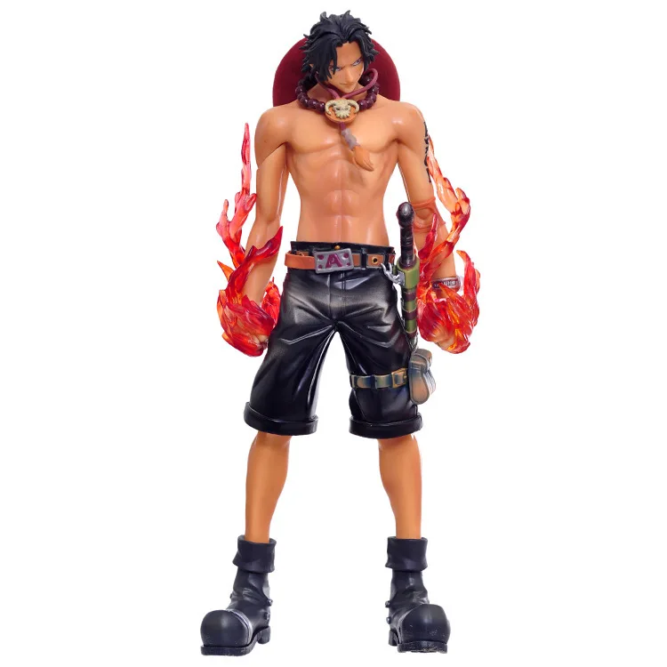 

ZXZ 25cm Anime One Piece Fire boxing Ace Theatrical Edition Action Figure Juguetes Figures Collectible Model Toys for children