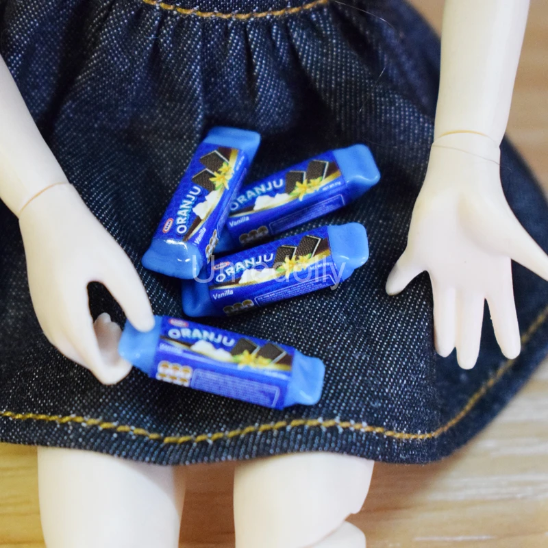 4 шт. 1/12 миниатюрная еда для кукольного домика имитация Oreo печенье змея Blyth Barbies BJD