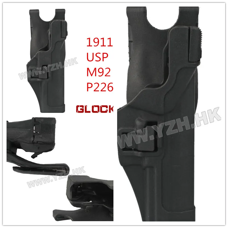 

Safariland Tactical Holster Glock Light Bearing M6 TLR-2 Holster fits for Glock 17 19 22 23 31 32/M92/1911/USP P226