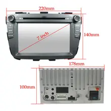 For 2 Din Quad core Kia Sorento 2013 New model car dvd player GPS with cortex A9+3G+Wifi+Radio+BT phonebook+Ipod list+USB+SWC