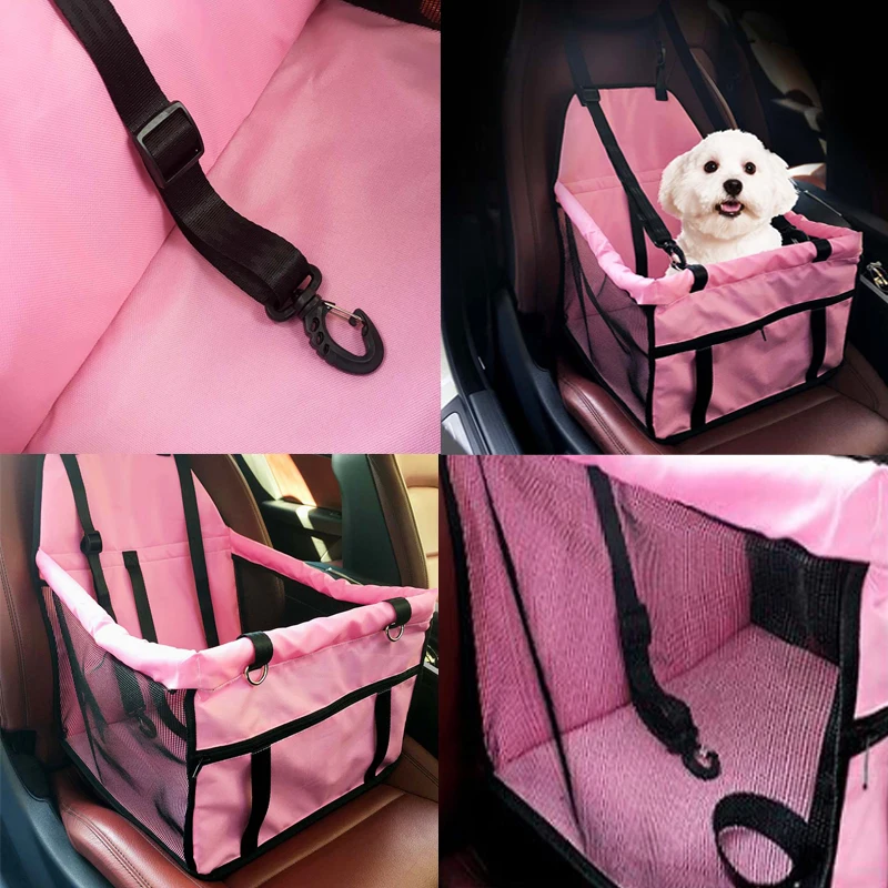 Pet Cat Dog Car Seat Carrier Hammock For Dogs Cushion Protector Portable Folded Car Travel Bags Breathable Mat