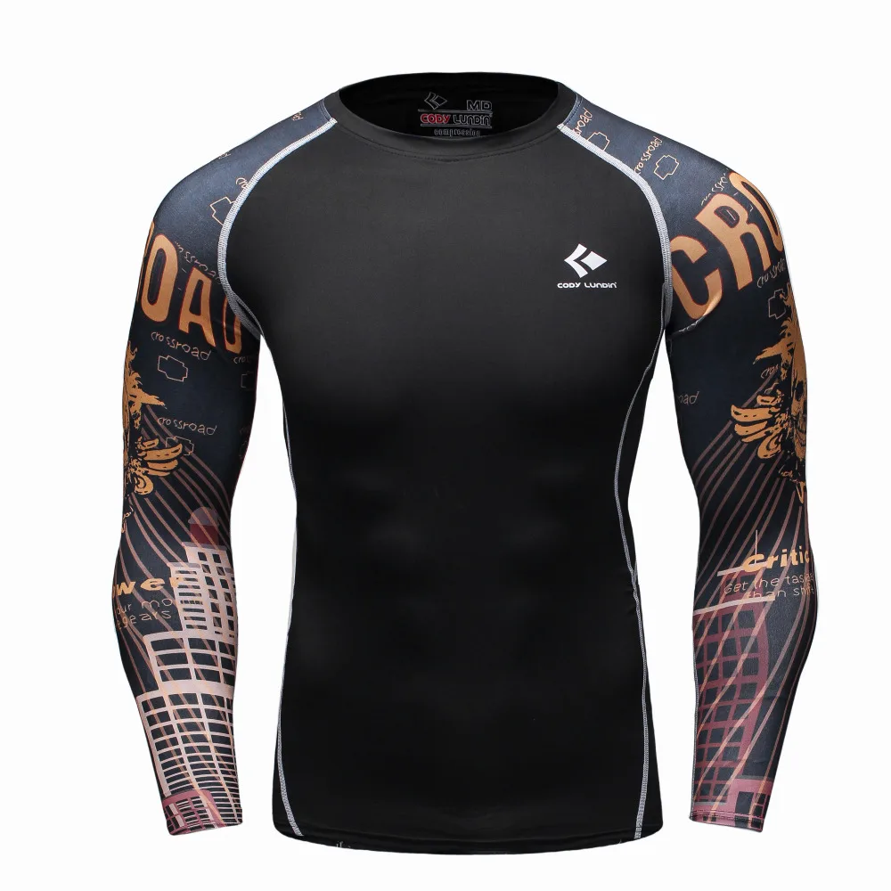 Mens Compression Long sleeve Breathable Quick Dry T Shirts Bodybuilding font b Weight b font font