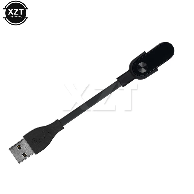 1Pcs USB Charging Cable Replacement Wire Cord Charger for Xiaomi Mi Band 2 Smart Watch Adapter High Quality black