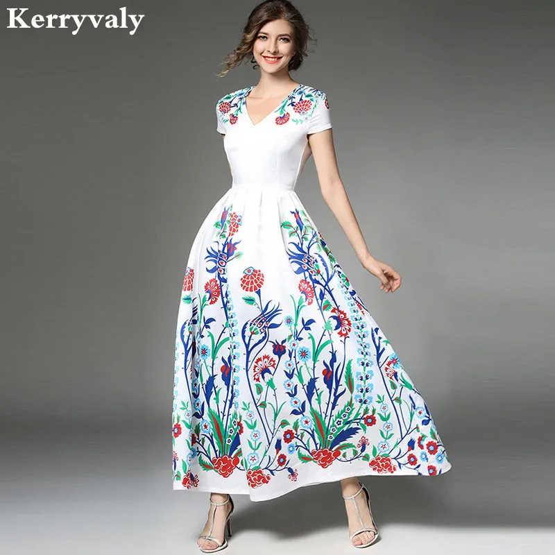 High End Bohemian Long Summer Dress Women Beach Maxi Dress