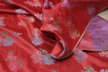 

Red Satin Brocade 0.85 M width Cloth Fabric Patchwork 50cm
