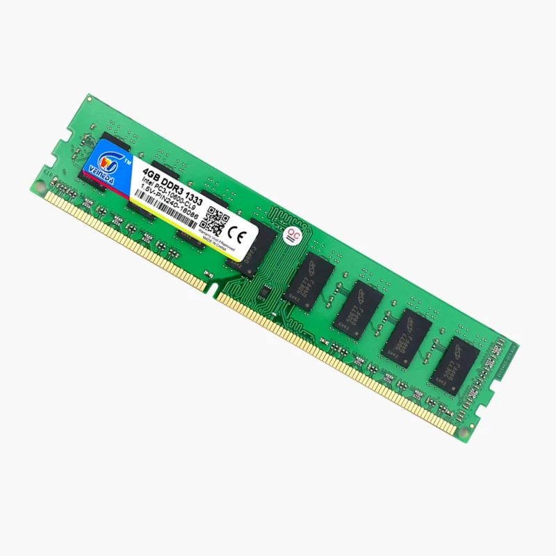 VEINEDA Dimm Ram DDR3 4 جيجابايت 1333 ميجا هرتز ddr 3 PC3-10600 متوافق 1066 ، 1600 الذاكرة 240pin لجميع AMD إنتل سطح المكتب