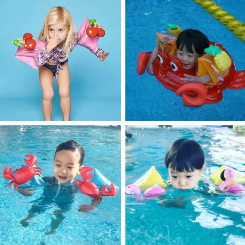1 пара надувной круг нарукавники для плавания детские надувные рукава круг помощь поплавок плавательные нарукавники плавание ming бассейн