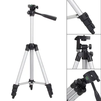 

WT3110A Aluminum Camera Tripod for Canon EOS Rebel T2i T3i T4i for Nikon D7100 D90 D3100 for IOS Android Phone with Free Clip