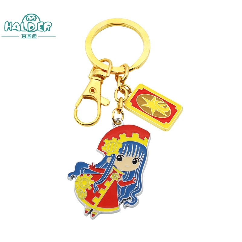 Halder Card Captor Sakura Cardcaptor Sakura Tomoyo Kinomoto Daidouji цепочка для ключей из металлического сплава Daidouji Tomoyo аксессуары цепочки для ключей