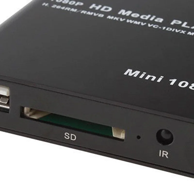 Горячее предложение Мини HD 1080P SD USB мультимедийный плеер для HDMI/AV/MMC MKV AVI Blue ray