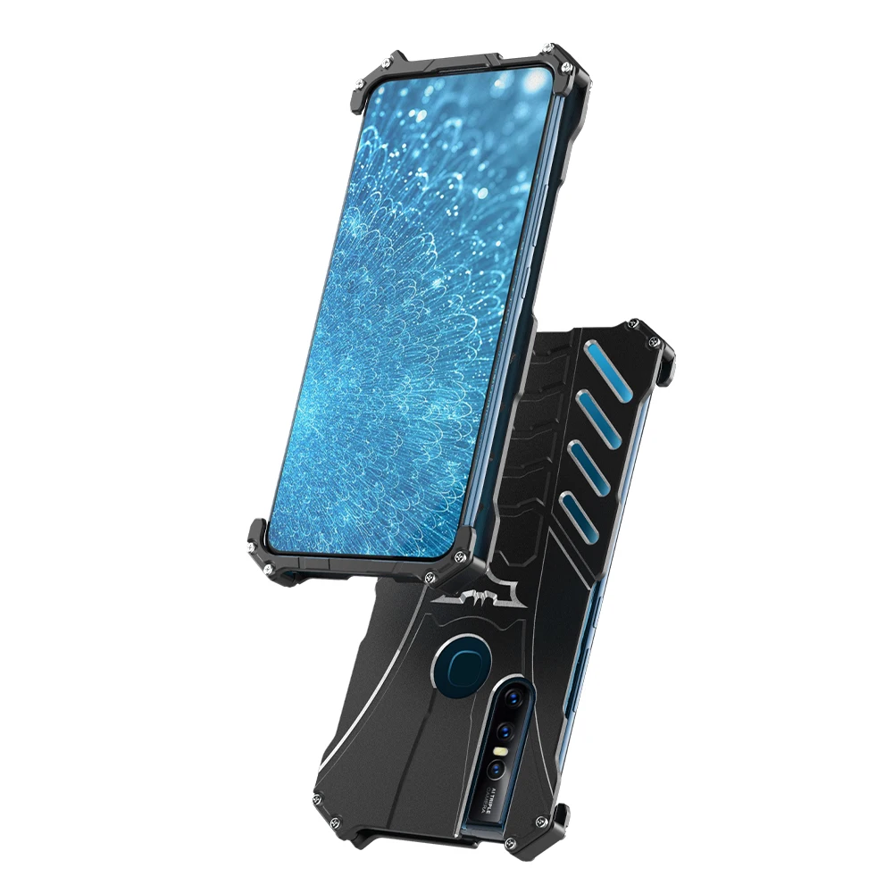 R JUST Роскошный Алюминиевый металлический чехол для VIVO V15 Pro задняя крышка с