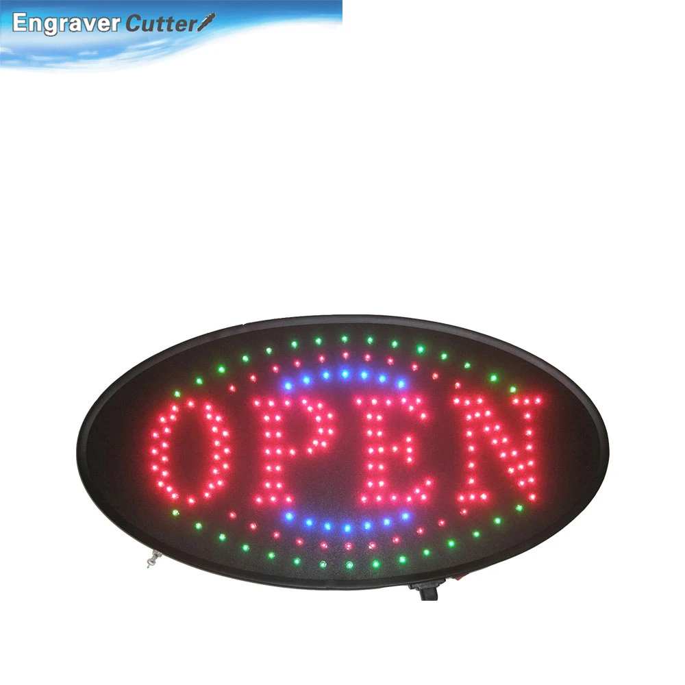 LED Open Sign Animated Oval