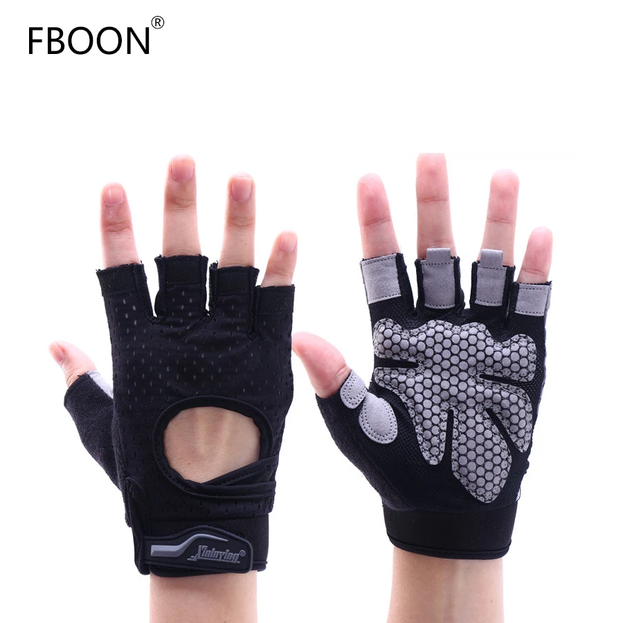 FBOON Bodybuilding Weight Lifting Excise Gloves Hollow Breathable Anti