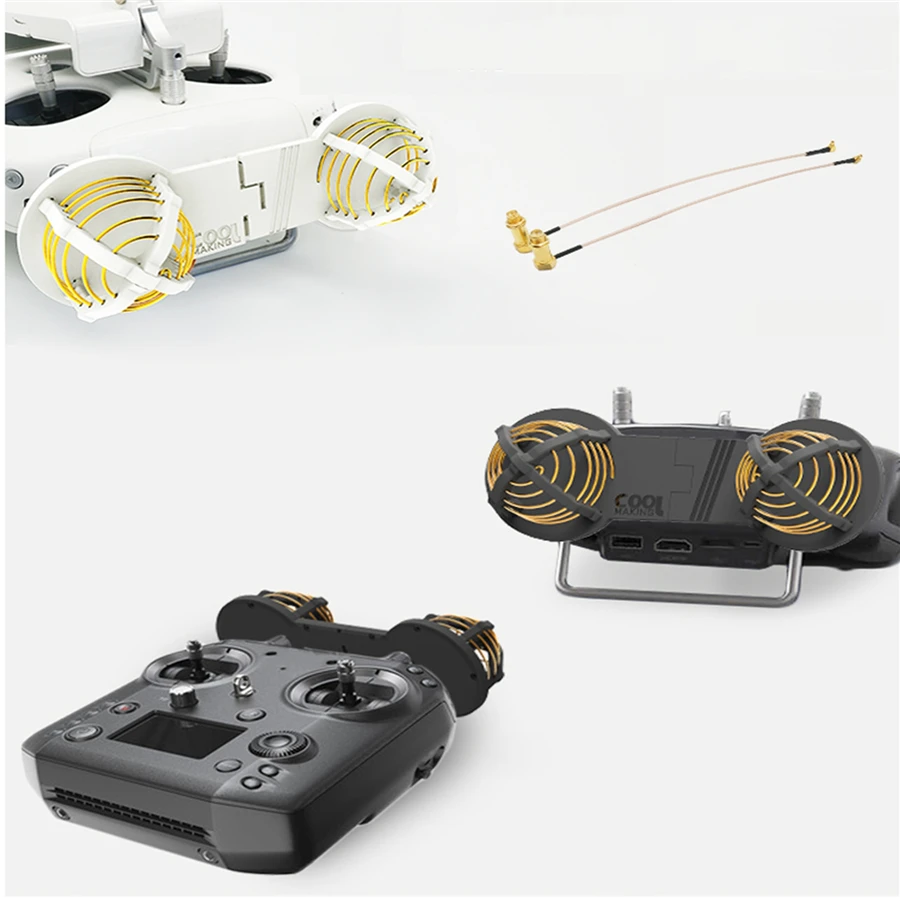 

Remote Control Modified 16DBi Circular Polarization Antenna 2.4G & 5.8G Dual-band Frequency For DJI MAVIC SPARK PHANTOM 3 / 4